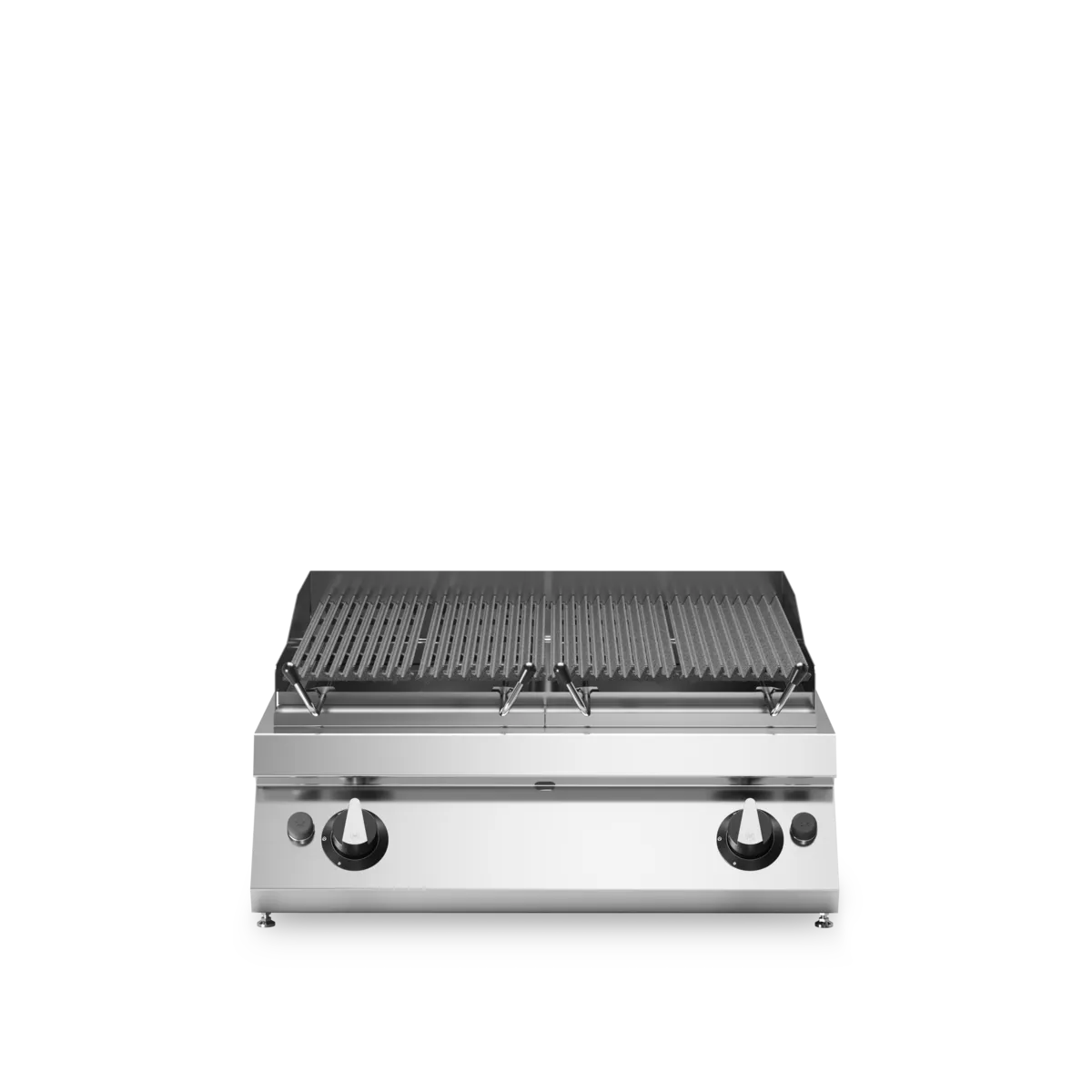Gas Lava Stone Grill Top Version 15kW Stainless Steel - Modular Made in Italy