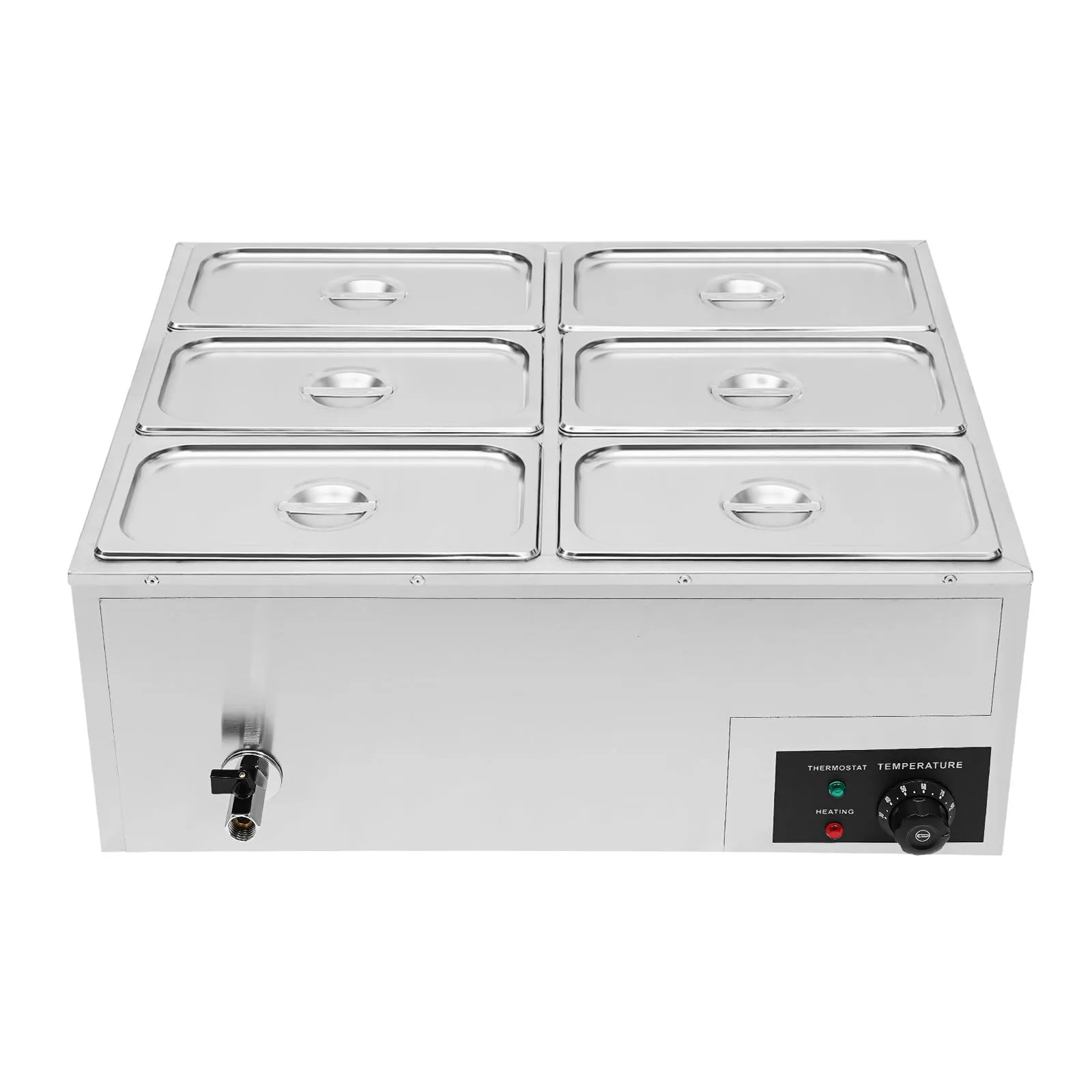 Electric Bain Marie (6 GN 1/2 Containers)