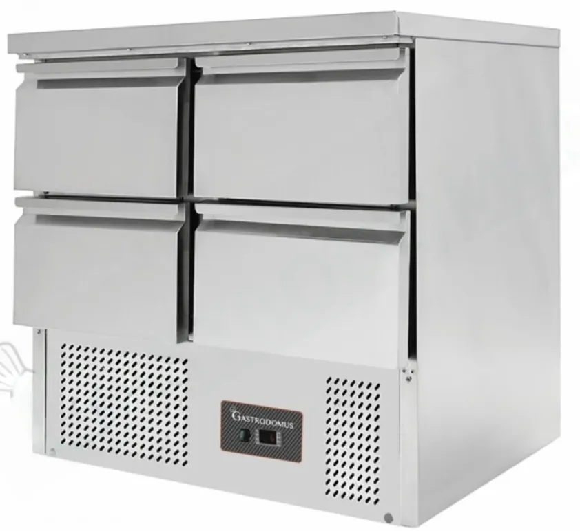 Work Top Chiller (Saladette) 90CM - 4 Drawers - GASTRODOMUS