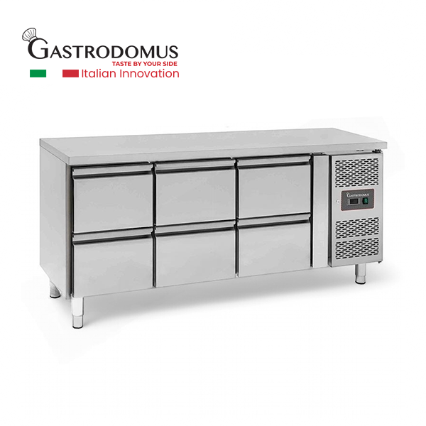 Work Top Chiller 6 Drawers - GASTRODOMUS