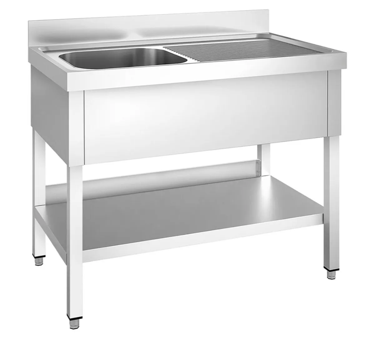 Single bowl sink unit - Right hand drainer