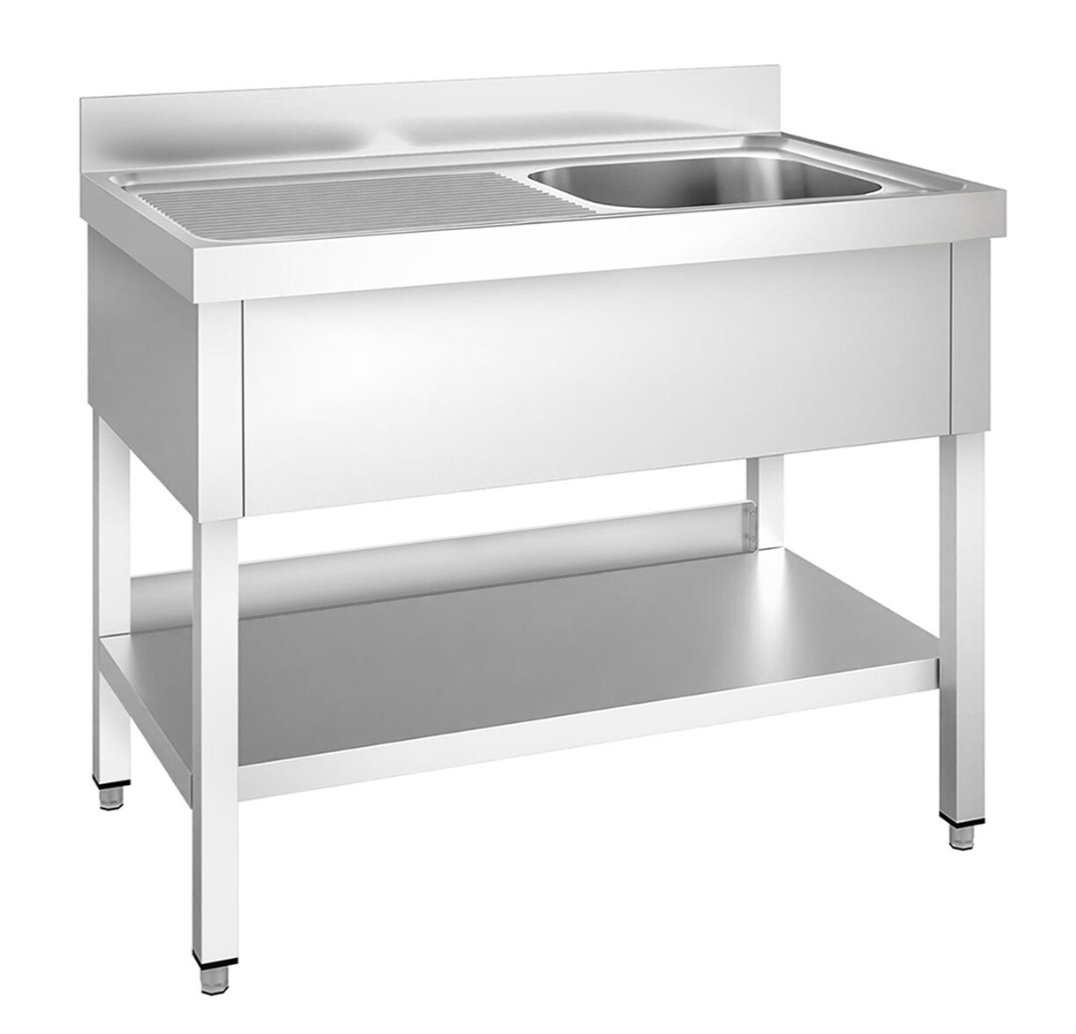 Single bowl sink unit - Left hand drainer