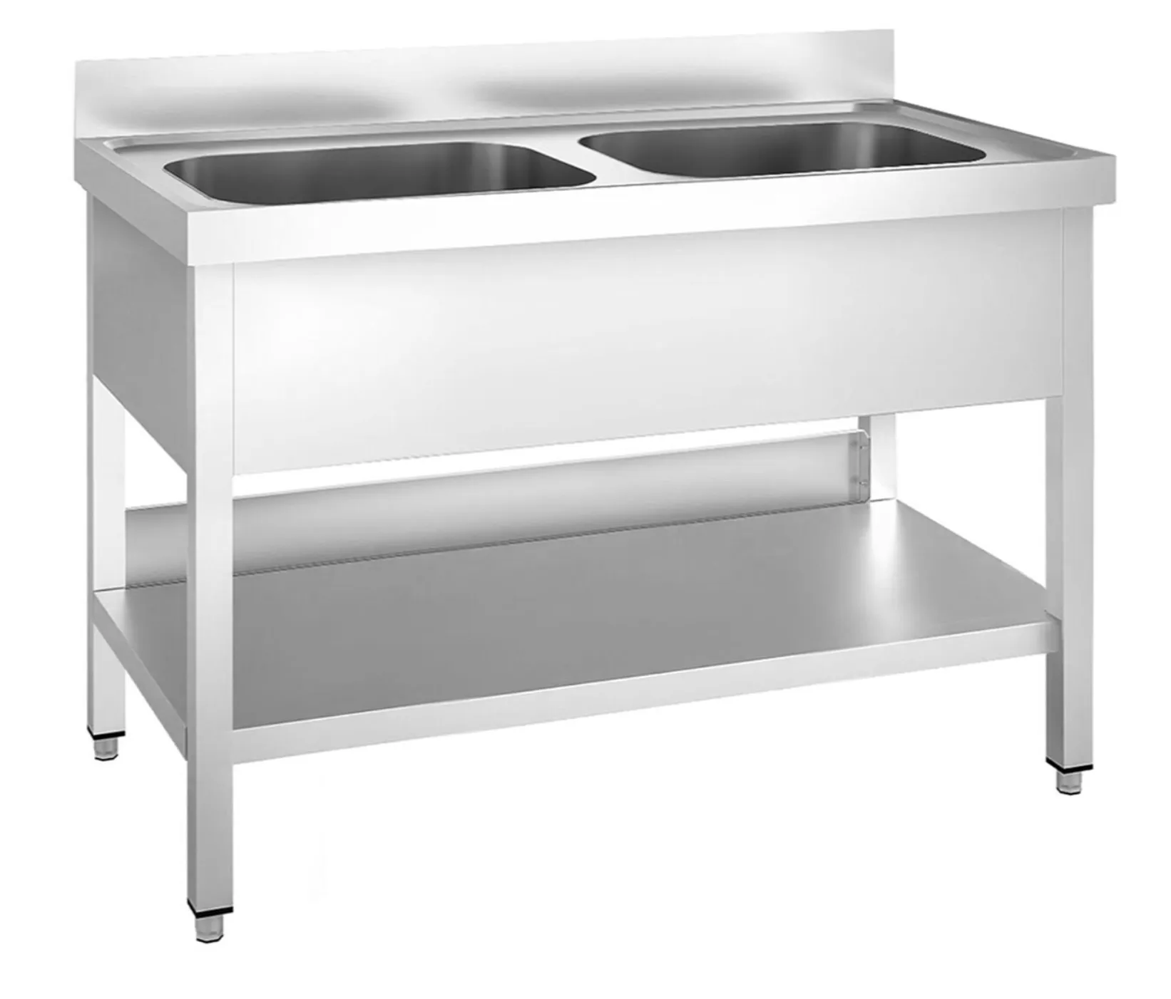 Double bowl sink unit.