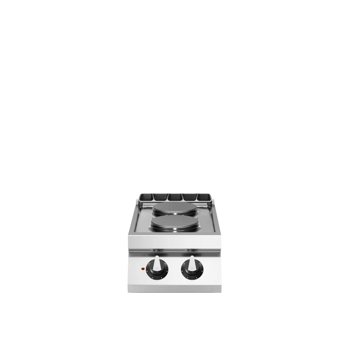 Electric Cooking Range 2 Round Plates Stainless Steel - Modular