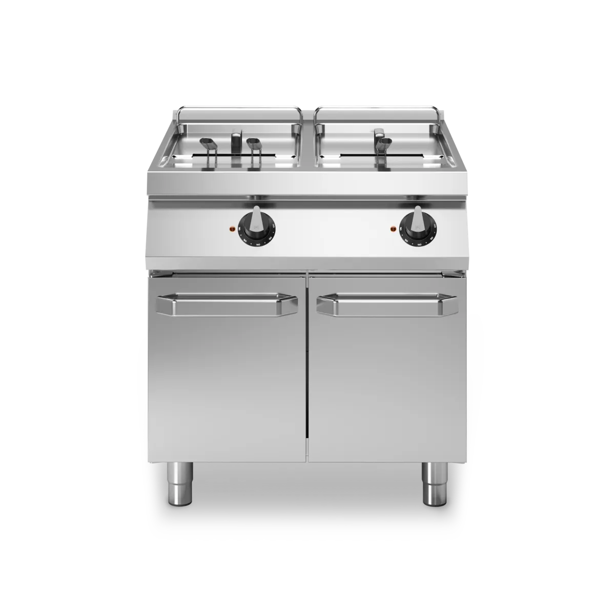 Electric Fryer on Cabinet 17+17L Stainless Steel - Modular