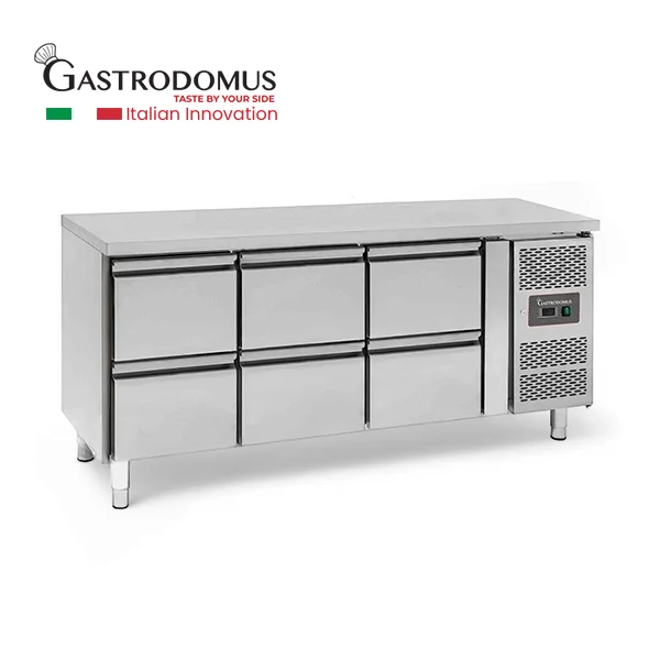 Work Top Chiller 6 Drawers - GASTRODOMUS